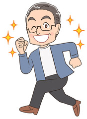 おじいさん シニア 祖父 おじいちゃん 男 おじさん イラスト マンガ 50 S Wall Mural 50 よぴんこ Yopinco おじいさん シニア 祖父 おじいちゃん 男 おじさん イラスト マンガ 50 S Wall Mural 50 よぴんこ Yopinco