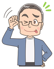 おじいさん シニア 祖父 おじいちゃん 男 おじさん イラスト マンガ Wall Mural よぴんこ Yopinco おじいさん シニア 祖父 おじいちゃん 男 おじさん イラスト マンガ Wall Mural よぴんこ Yopinco