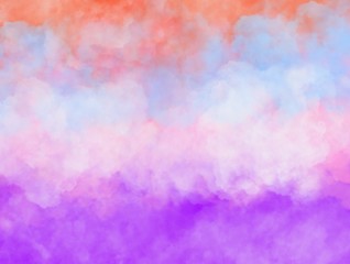 Watercolor paint like gradient background pastel ombre style. Iridescent template for brochure, banner, wallpaper, mobile screen. Neon hologram theme	