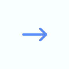 Rounded and thin vector icon of the enter and next.
