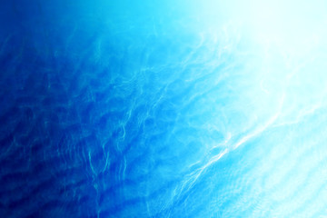 Beautiful photo background of blue transparent water