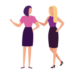 business women elegant avatar character