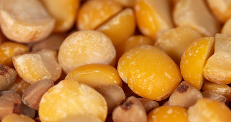 Peas, buckwheat and rice as a background