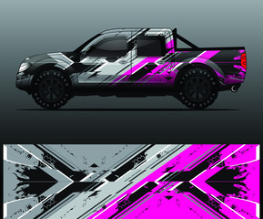 truck decal graphic wrap vector, abstract background