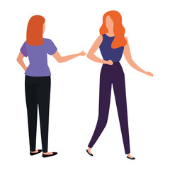 Fototapeta premium business women elegant avatar character