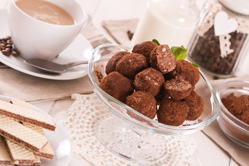 Chocolate truffles.