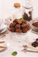 Chocolate truffles.