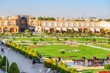 Awesome view of Naqsh-e Jahan Square in Isfahan, Iran - obrazy, fototapety, plakaty