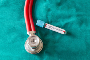 coronavirus analysis tube with pulmonary scanning stethoscope