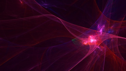 Fractal 3D rendering abstract and shiny background