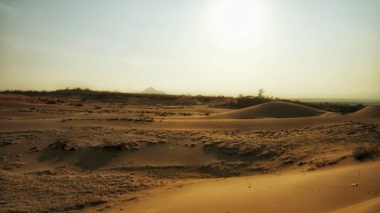 Fototapeta na wymiar Nam Cuong sand dunes, Vietnam