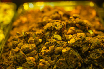 milk chocolate pieces or candy 