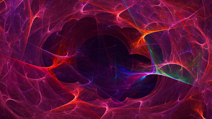 Fototapeta premium Fractal 3D rendering abstract and shiny background