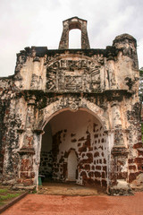 the door of fort francis in malacca,malaysia