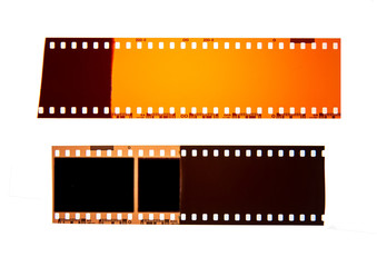 (35 mm.) film collections frame.With white space.film camera.	