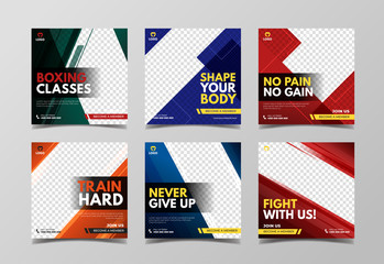 Sport banner template for social media post, digital marketing, flyer and web banner