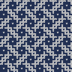 Knitted seamless abstract geometric pattern