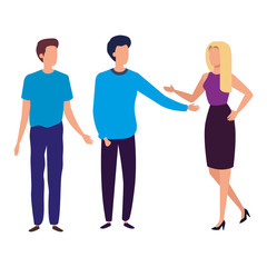 group of business people isolated icons vector illustration design