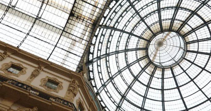Vittorio Emanuele Gallery ceilings - Milan old Gallery