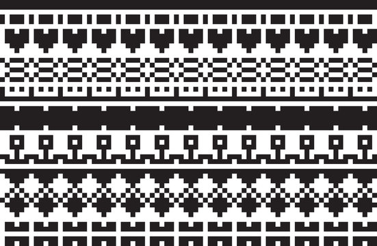 Vector seamless abstract pattern, pixel art