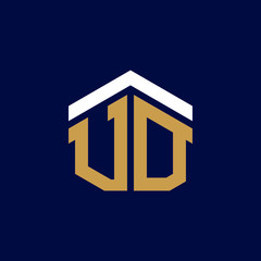 Initial Letters VD House Logo Design