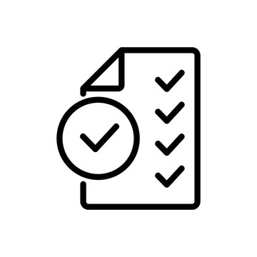 recommend clip art: Audit company icon vector. Thin line sign. Isolated contour symbol illustration