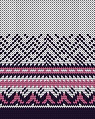 knitted background with abstract pattern, seamless decorative border.