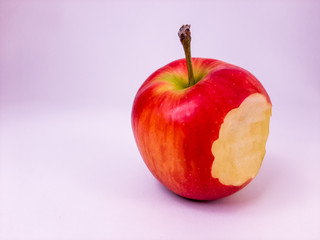 A bitten apple.