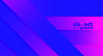 Fototapeta premium Minimal dynamic gradients on classic blue and Fluorescent pink background with copy space. geometric Backdrop for Poster, Fluid 3d shapes composition. Modern abstract cover. Brochure, card.