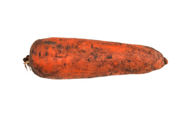 red carrots isolated on white background