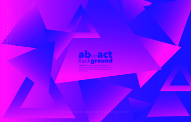 Fototapeta premium Minimal dynamic gradients on classic blue and Fluorescent pink background with copy space. geometric Backdrop for Poster, Fluid 3d shapes composition. Modern abstract cover. Brochure, card.