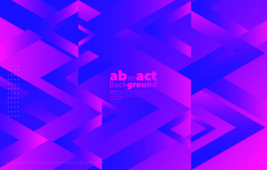 Fototapeta premium Minimal dynamic gradients on classic blue and Fluorescent pink background with copy space. geometric Backdrop for Poster, Fluid 3d shapes composition. Modern abstract cover. Brochure, card.