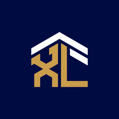Initial Letters XL House Logo Design