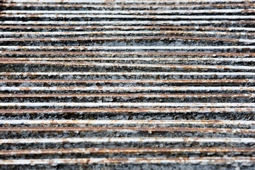 Rusty metal bars