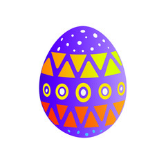 easter egg on white background