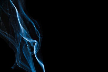 Smoke on a black background