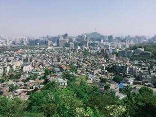 korea seoul city view buildings