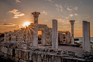 Chersonesos Tavrichesky - ancient city at Crimea peninsula