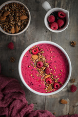 Smoothie framboise granola