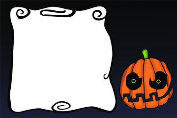 halloween background with pumpkins