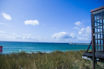 piękny krajobraz brzeg morza bałtyckiego