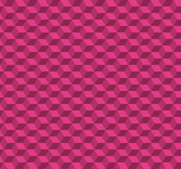 Abstract Cube Pattern Design - Pink Illustration