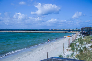 Naklejka premium piękny krajobraz brzeg morza bałtyckiego