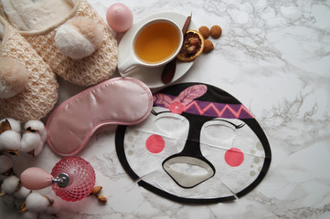 Korean skin care routine sheet masks