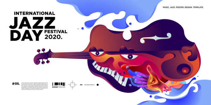 Vector illustration of international jazz day for banner, poster, and event promotion.