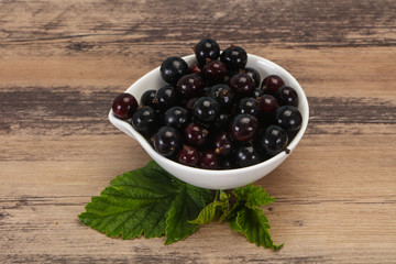Fresh ripe sweet black currant