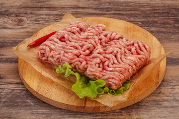 Raw Minced pork meat for cooking