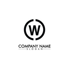 initial, letter W company or business logo design vector