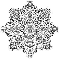 Beautiful vector circular background. Fractal image