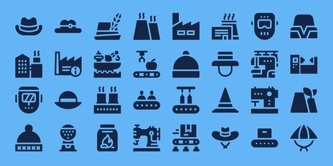manufacture icon set